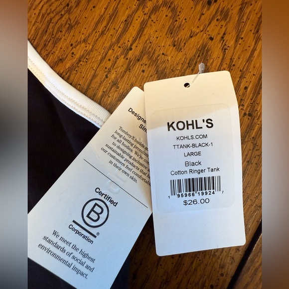 NWT TomboyX Muscle Tank Top Sz L - Picture 3 of 3